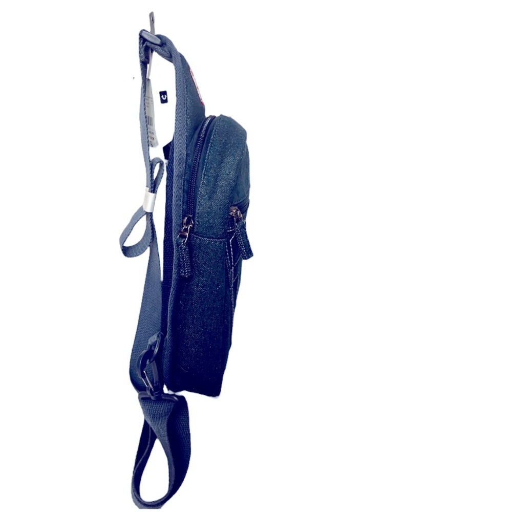 True Religion Unisex Indigo Blue Denim Grohl Sling Bag New With Tags - Picture 3 of 12